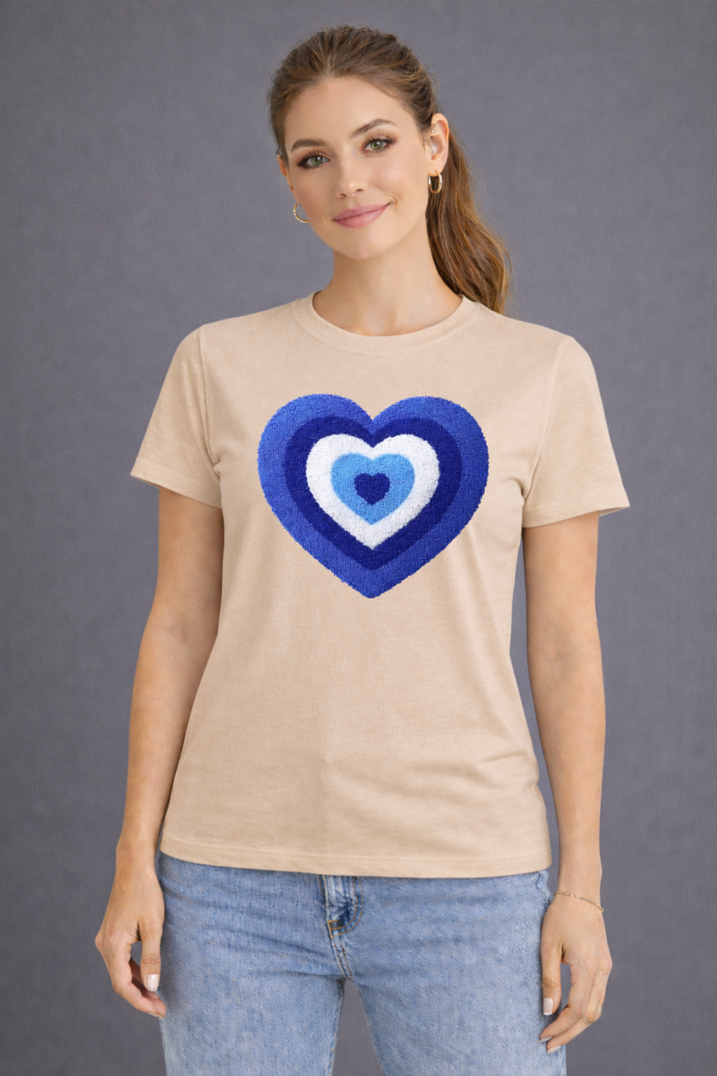 Heartwave Blue Tee