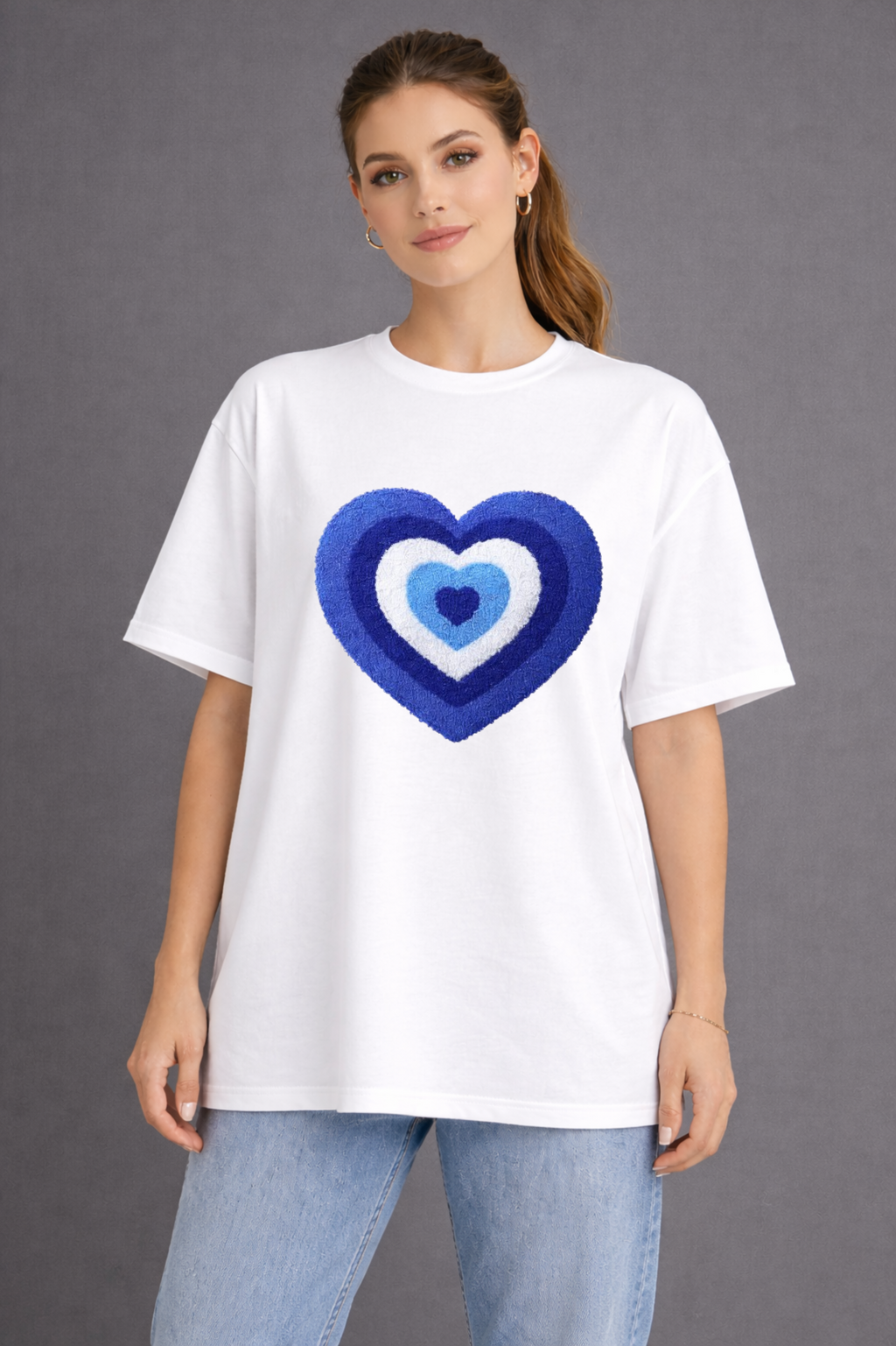 Heartwave Blue Tee
