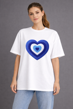 Heartwave Blue Tee