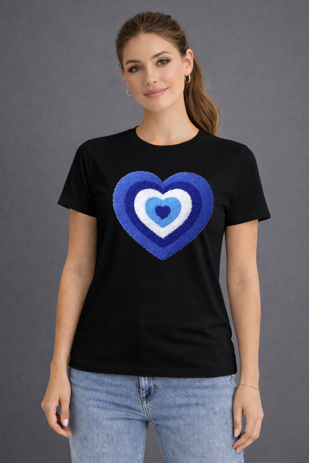 Heartwave Blue Tee