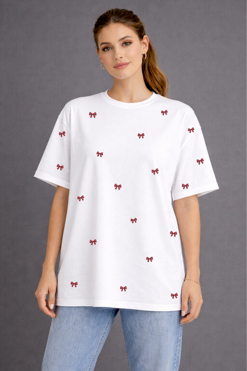Cherry Bow Charm Tee